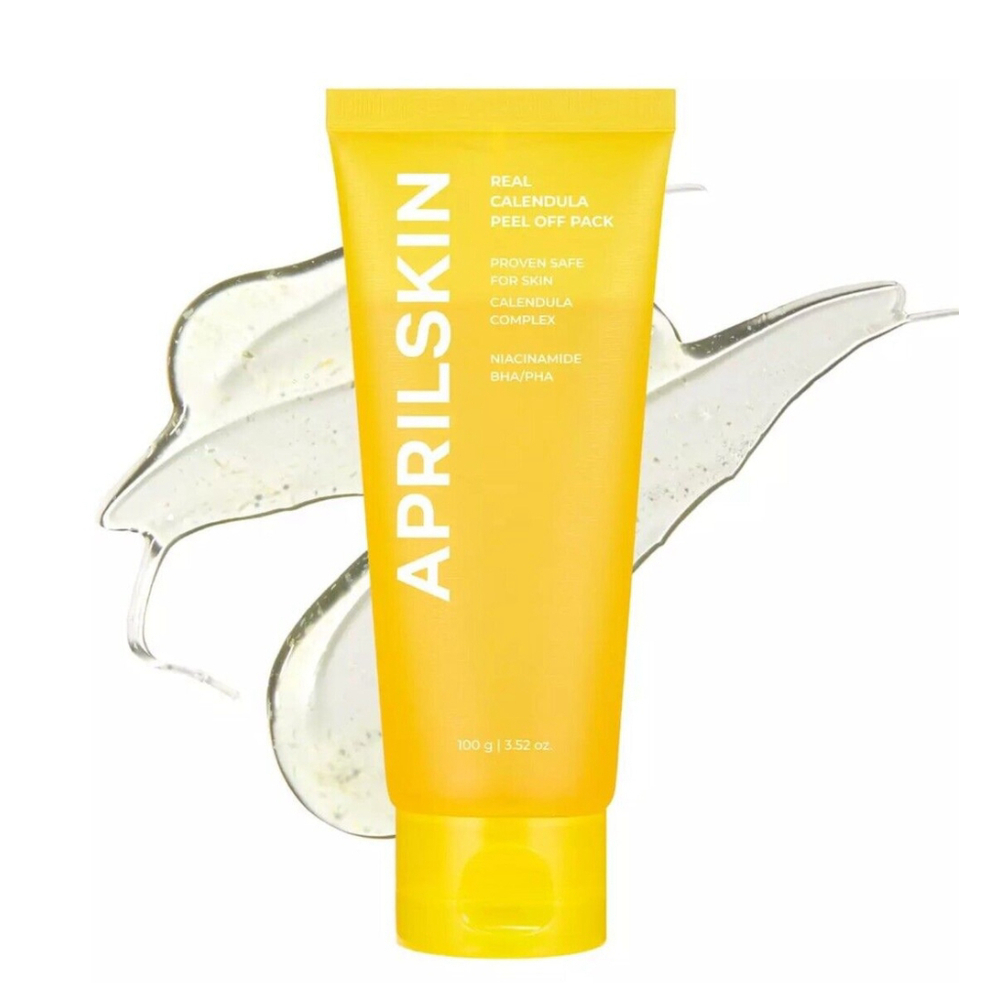 Aprilskin Calendula Flower-Infused Facial Peel off Mask, 3.52 Fl. Oz, PHA, BHA